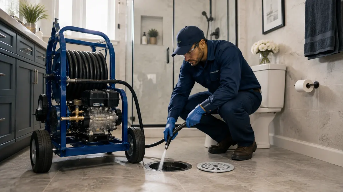 Bathroom Drain Hydro Jetting in Corona Del Mar