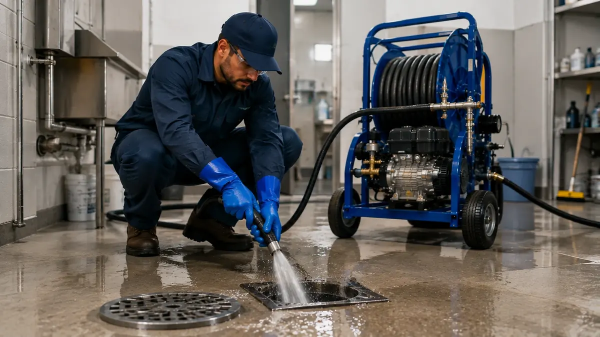 Floor Drain Hydro Jet Cleaning in Corona Del Mar
