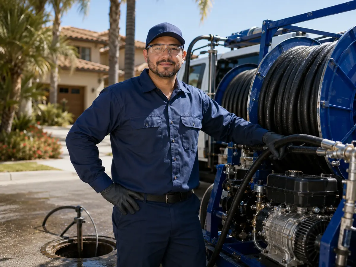 Hydro jet sewer cleaning in Corona Del Mar