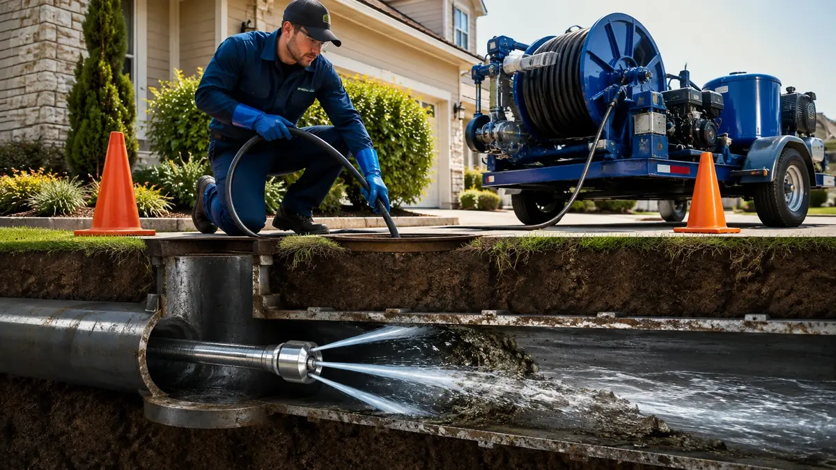 Main Sewer Line Hydro Jet Cleaning in Corona Del Mar